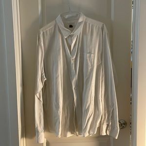 Oversized white blouse